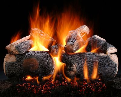The 30" Supreme Ponderosa Charred Log Set, available at Tate Builders Supply in Erlanger, Kentucky