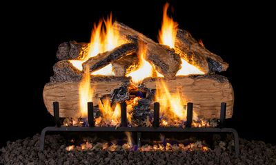 The G31 Series Charred Split Logs - 30", available at Tate Builders Supply in Erlanger, Kentucky