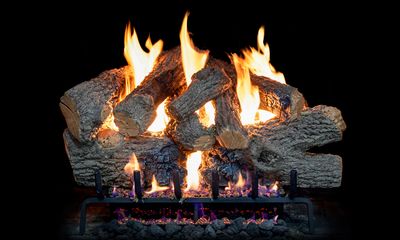 The G31 Series Charred Royal English Oak Logs - 18/20", available at Tate Builders Supply in Erlanger, Kentucky