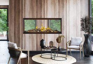 Tall Linear Vector with Luminous Logs 50 - See-Through