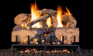 G31 Series Charred Angel Split Oak Logs - 18/20"