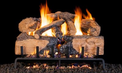 The G31 Series Charred Angel Split Oak Logs - 24", available at Tate Builders Supply in Erlanger, Kentucky