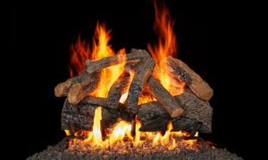 Charred Majestic Oak Flame Enhanced Logs - 24"