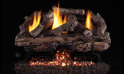 The G10 Series Vent-Free Charred Aged Split Logs - 24", available at Tate Builders Supply in Erlanger, Kentucky