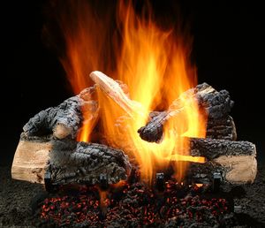 18" Inferno Charred Log Set