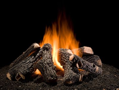 The Grand Oak Series Wilderness Oak 30" Outdoor Firepit Log Set (8-piece), available at Tate Builders Supply in Erlanger, Kentucky