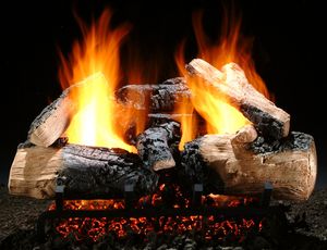 21" Twilight Inferno Charred Log Set