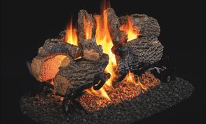 Charred Oak See-Thru Logs - 16"