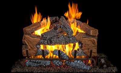 The Charred Cinder Split Logs - 24", available at Tate Builders Supply in Erlanger, Kentucky
