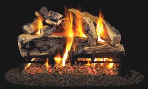 Charred Rugged Split Logs - 18/20"