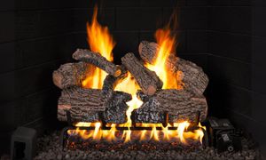 Charred Oak Flame Enhanced Logs - 18/20"