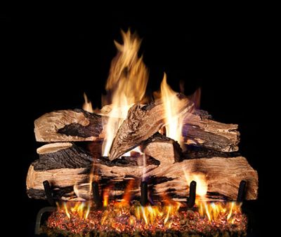 The Split Oak Designer Plus Flame Enhanced Logs - 20", available at Tate Builders Supply in Erlanger, Kentucky